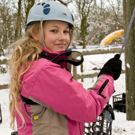 Girl climbing